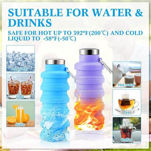 šHot Saleš„š„Silicone foldable water bottle ā Ideal for sports, travel & outdoor ā Reusable & BPA-free