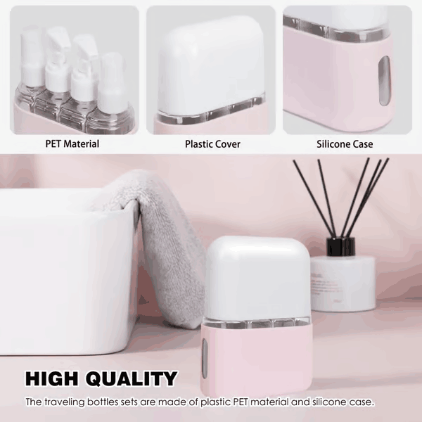 🎉 🌈Mini Shampoo Dispenser Portable Travel Bottle Set