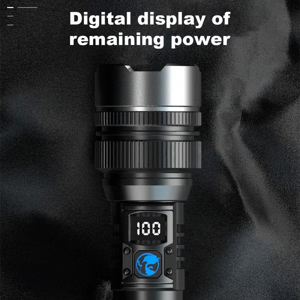 🔦 Summer Essential! 🔥 2-in-1 Power Bank Flashlight – Super Bright, Zoomable & USB Rechargeable for Camping & Emergencies