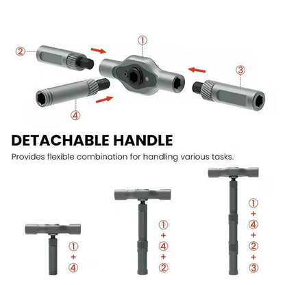 🔥24 in 1 DlY Screwdriver Set Magnetic Compact and Portable Ratchet Screwdriver