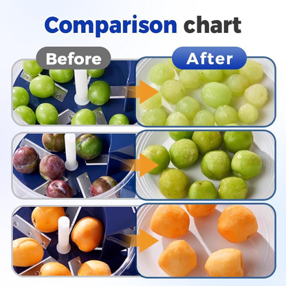 Electric Grape Peeling Machine, 2025 New Automatic Small Fruit Garlic Peeler Machine, Portable USB Charging Rechargeable Fruit Peeling Machine, Plum Tomato Cherry Garlics Skin Remover Tool