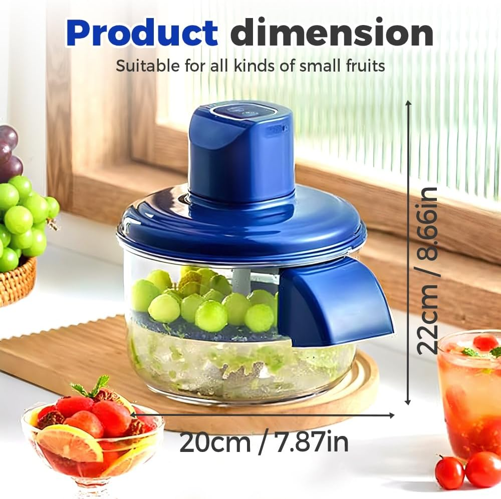 Electric Grape Peeling Machine, 2025 New Automatic Small Fruit Garlic Peeler Machine, Portable USB Charging Rechargeable Fruit Peeling Machine, Plum Tomato Cherry Garlics Skin Remover Tool